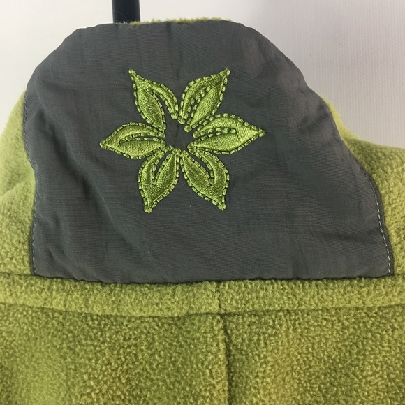 Polar Fleece Jacket Minnesota Up North Large Green - Picture 3 of 5
